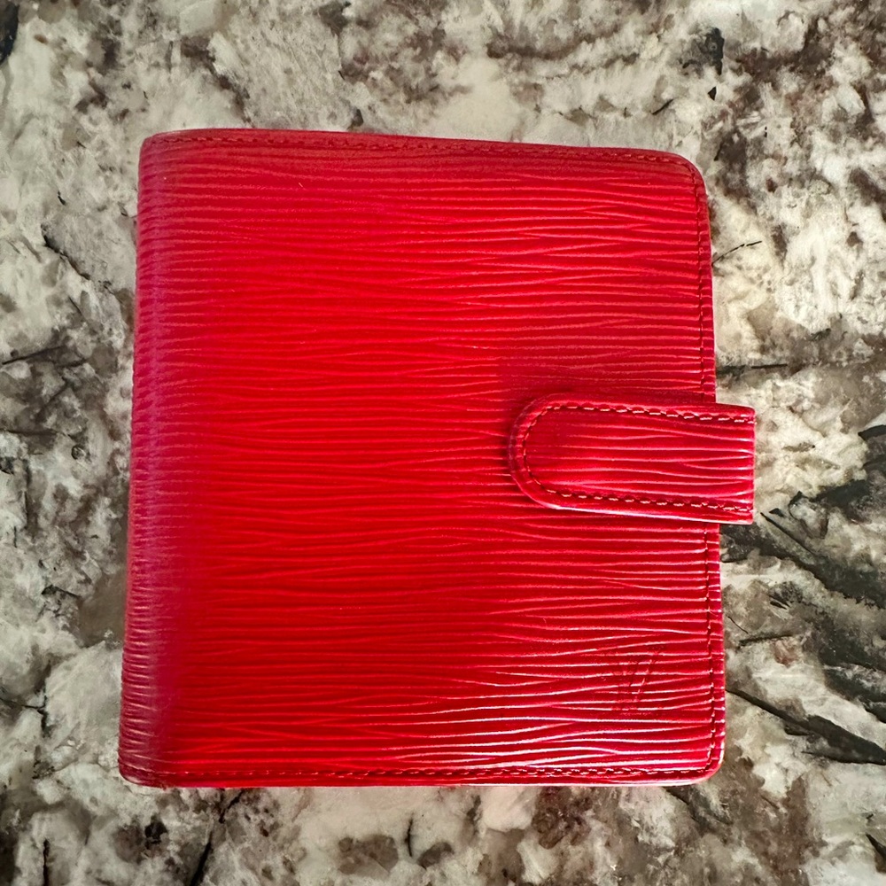 Red LV EPI wallet